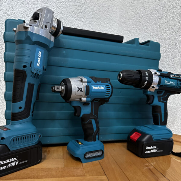 MAKITA 3u1 Aku Set Busilica Brusilica Odvijač 108V - Image 4