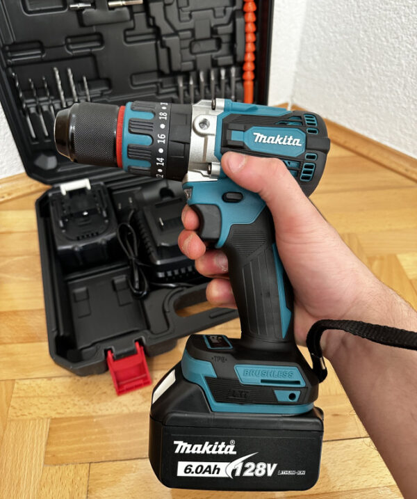 AKU Bušilica MAKITA 128V 6.0Ah Metalna glava - Image 4